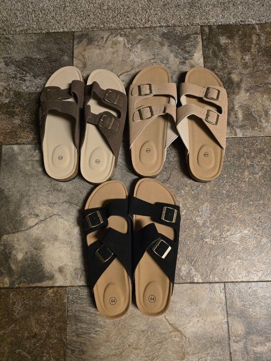 Footbed Buckle Sandals Eur 44 Mens 11 Lot Of 3 NWOT main image 4